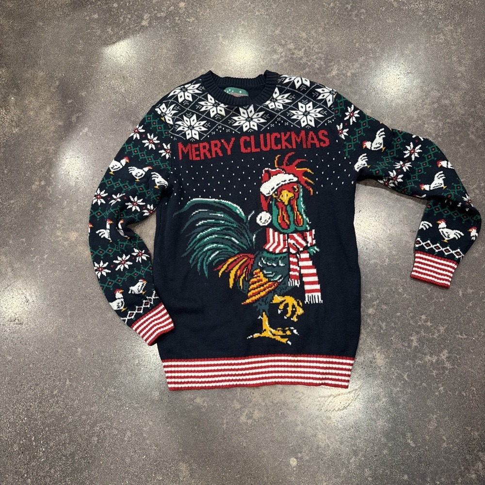 Ugly Christmas Sweaterโ Merry Click mad sz Large